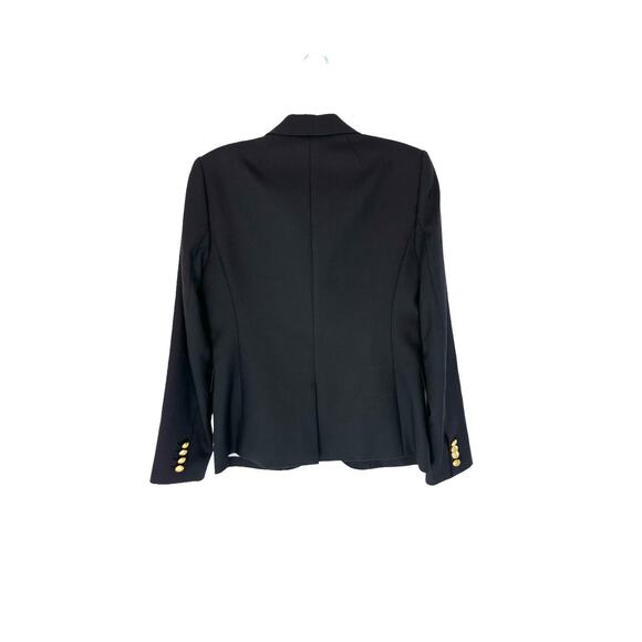 J.Crew Schoolboy Blazer Black Wool Blend Preppy Office Dark Academia Size 2 - Picture 11 of 14